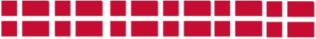 Line of Danish Flags